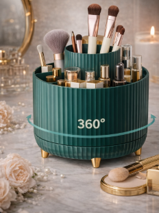 360 ° Rotating Makeup Organizer