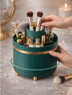 360 ° Rotating Makeup Organizer
