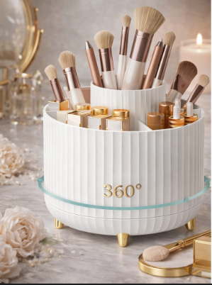 360 ° Rotating Makeup Organizer